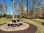 Fire pit and picnic area for your enjoyment 